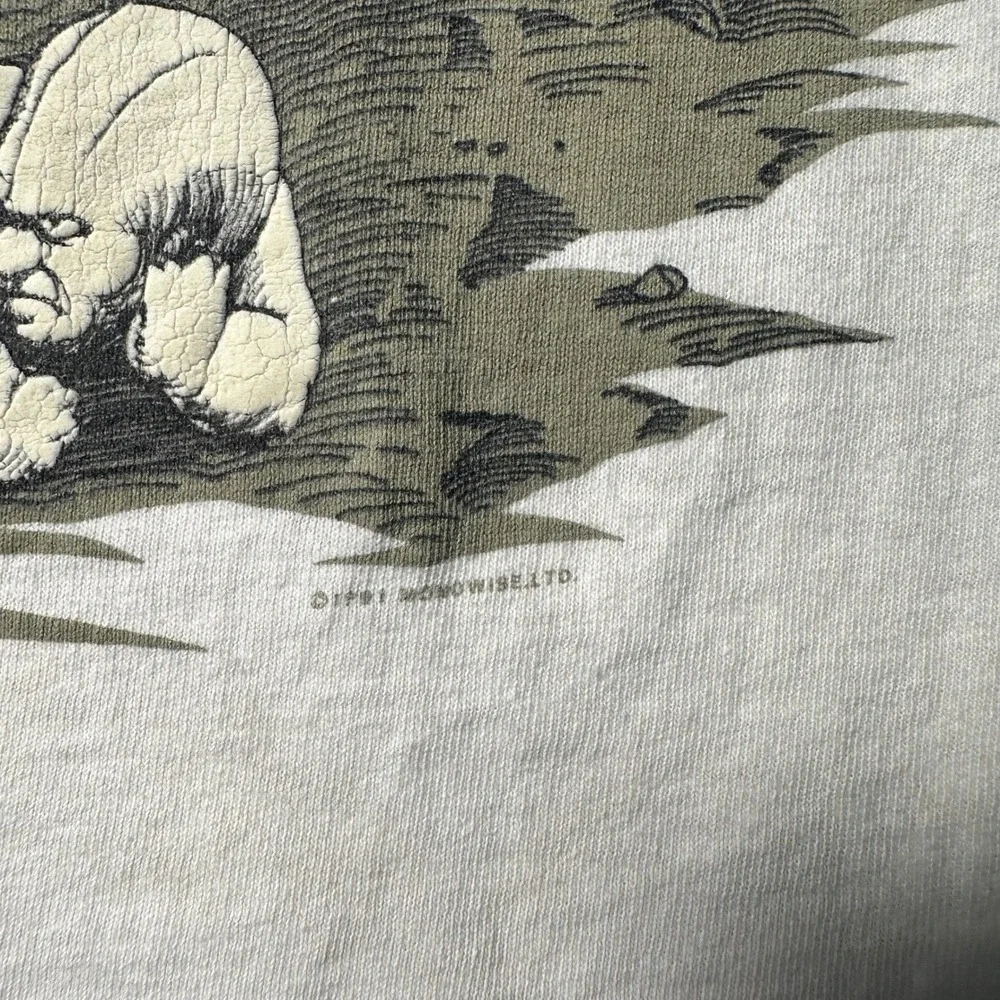 Vintage 1991 Ozzy Osbourne Crucifixion T Shirt‎ Glow in Dark Single Stitch Large